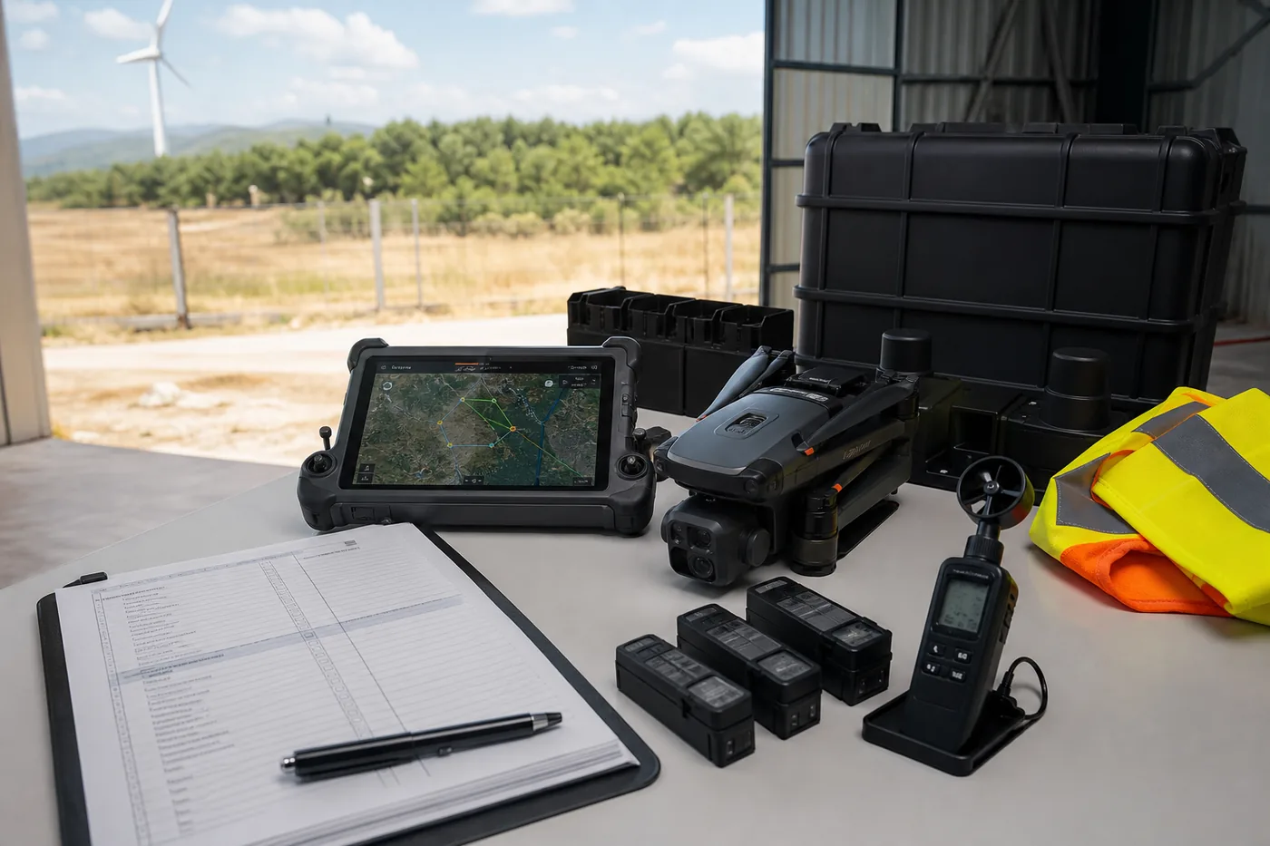 Preparación y control de una operación profesional con dron