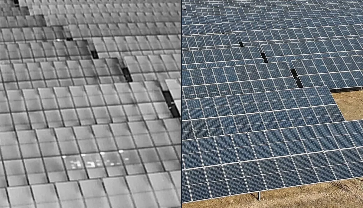Comparativa térmica y RGB de módulos fotovoltaicos