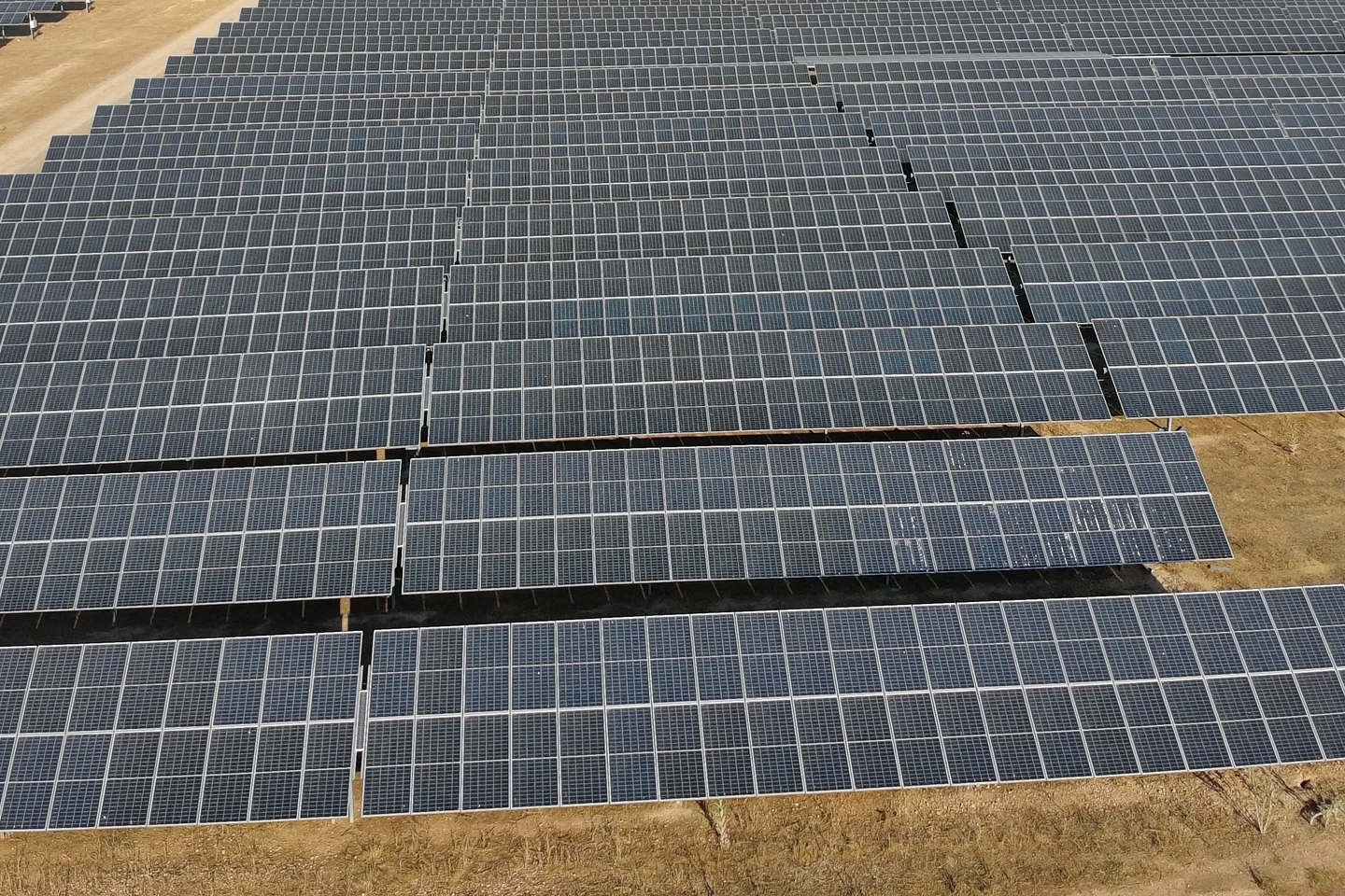 Vista RGB real de una planta fotovoltaica